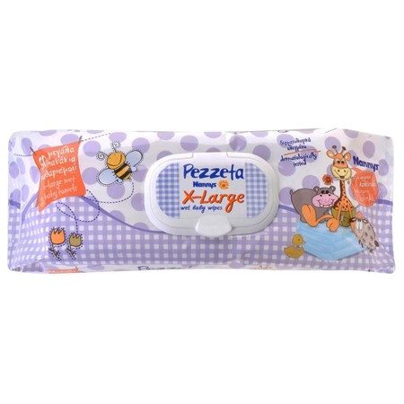 NANNY'S μωρομάντηλα με καπάκι extra large 26x23cm 50τεμ