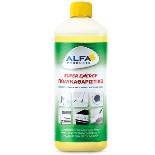 ALFA super energy πολυκαθαριστικό 1lt – Alfa Products – Καθαριστικά Επιφανειών