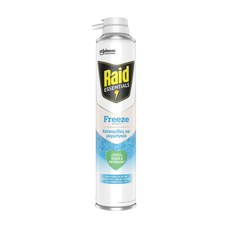 RAID Essentials Freeze εντομοκτόνο spray για κατσαρίδες και μυρμήγκια 350ml – Εντομοκτόνα και Εντομοαπωθητικά Χώρου