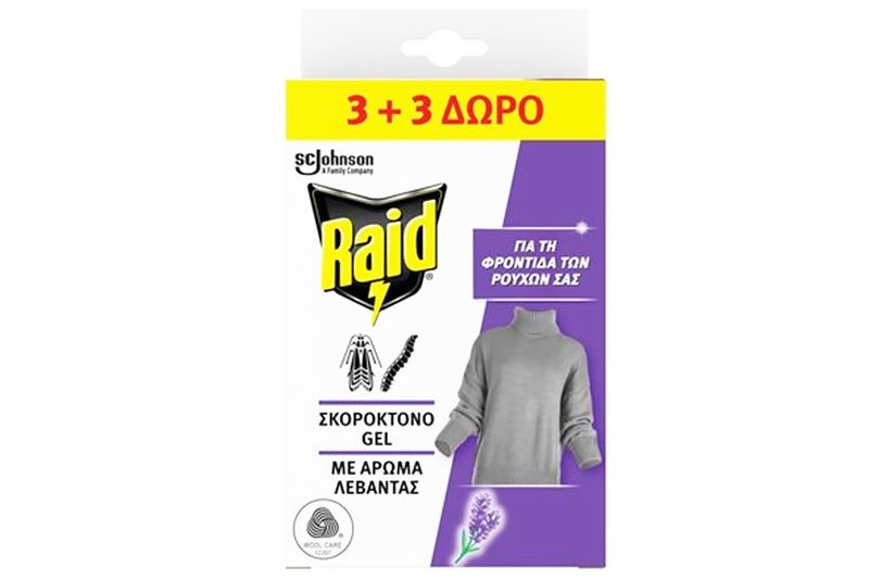 RAID σκοροκτόνο gel με άρωμα λεβάντας 6τεμ – Εντομοκτόνα και Εντομοαπωθητικά Χώρου
