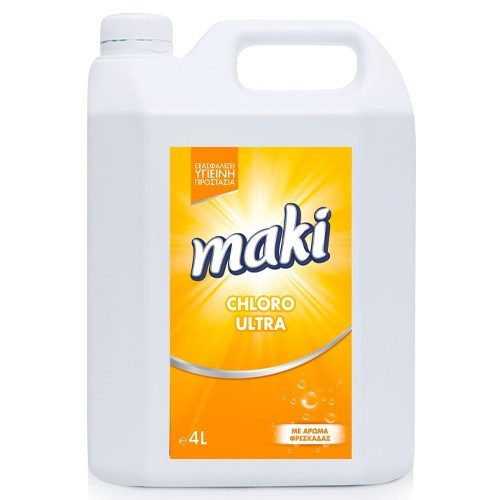 MAKI chloro ultra υγρό χλώριο με λεμόνι 4lt – Καθαριστικά Μπάνιου
