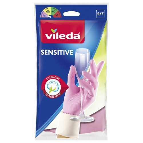 VILEDA γάντια οικιακής χρήσης sensitive πλαστικά small – Γάντια Κουζίνας