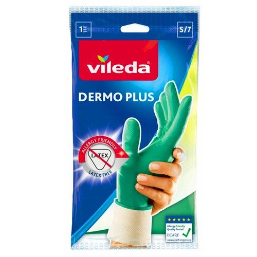 VILEDA γάντια οικιακής χρήσης dermo plus νιτριλίου πράσινα large – Γάντια Κουζίνας