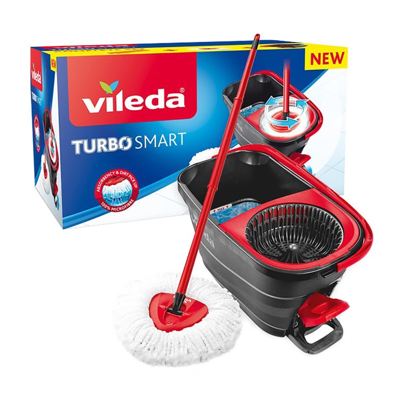 VILEDA σετ σφουγγαρίσματος turbo smart με πεντάλ – Είδη για Σκούπισμα και Σφουγγάρισμα