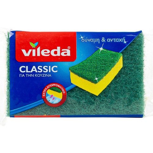 VILEDA σφουγγαράκι κουζίνας classic 1τεμ – Σφουγγάρια Κουζίνας