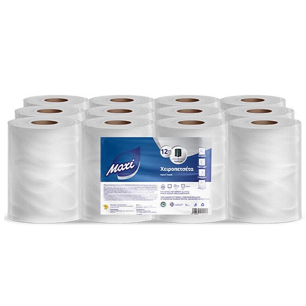 MAXI χαρτί κουζίνας γκοφρέ 12x450gr – Χαρτικά (Χονδρική)