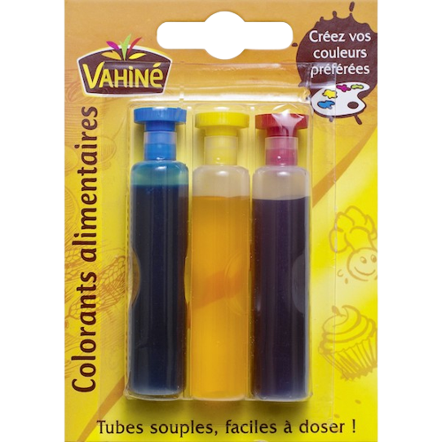 VAHINE χρώματα ζαχαροπλαστικής 3x6ml