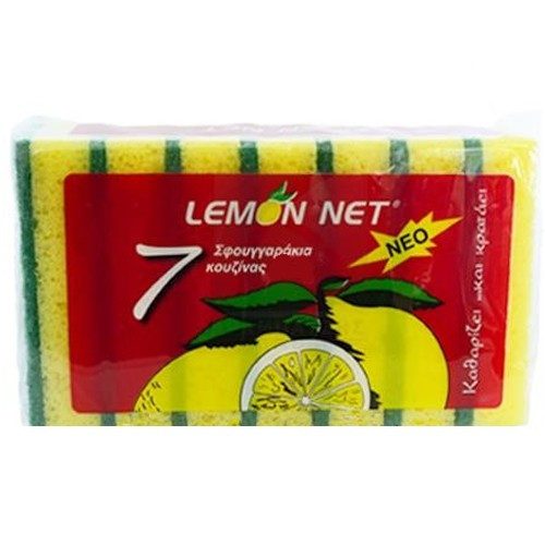 LEMON NET σφουγγάρι κουζίνας 7τεμ – DκαιD – Σφουγγάρια Κουζίνας