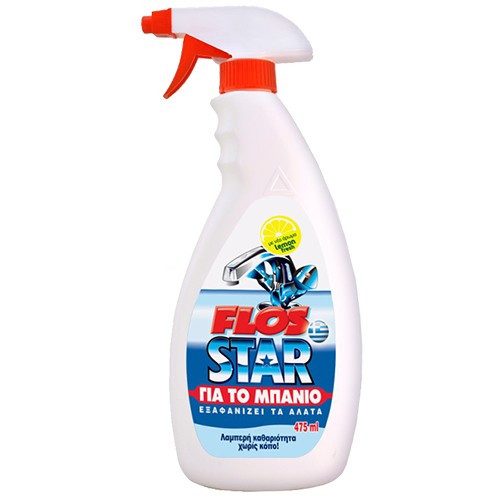FLOS Star υγρό καθαριστικό για τα άλατα spray 475ml – Καθαριστικά Μπάνιου