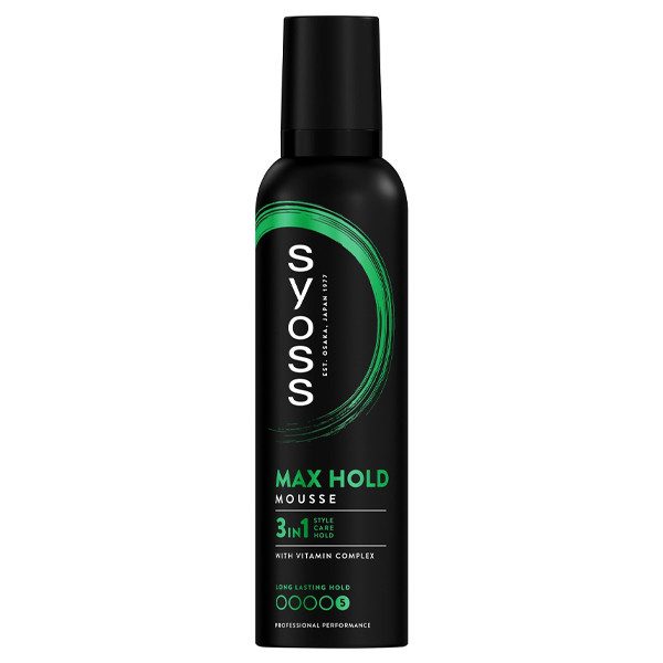 SYOSS mousse αφρός μαλλιών max hold 250ml – Αφροί Μαλλιών