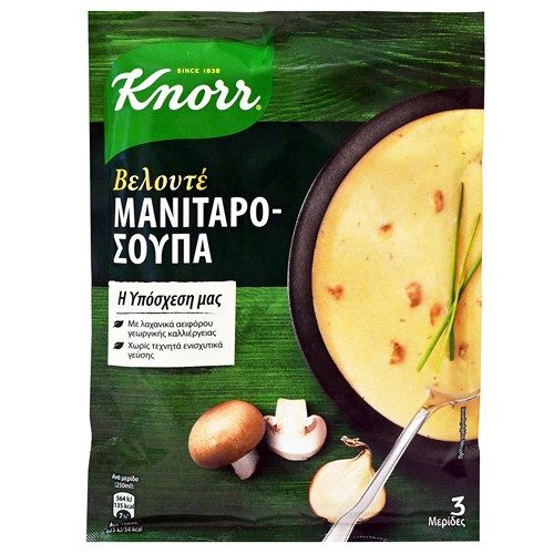 KNORR μανιταρόσουπα 85gr – Τρόφιμα Μακράς Συντήρησης