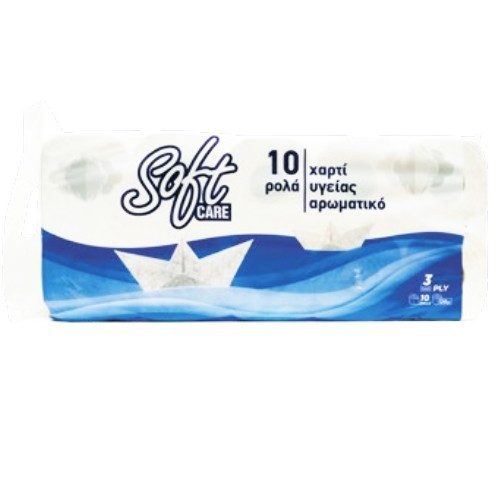 SOFTCARE χαρτί υγείας αρωματικό 3φυλλο 10x120gr – Χαρτιά Υγείας