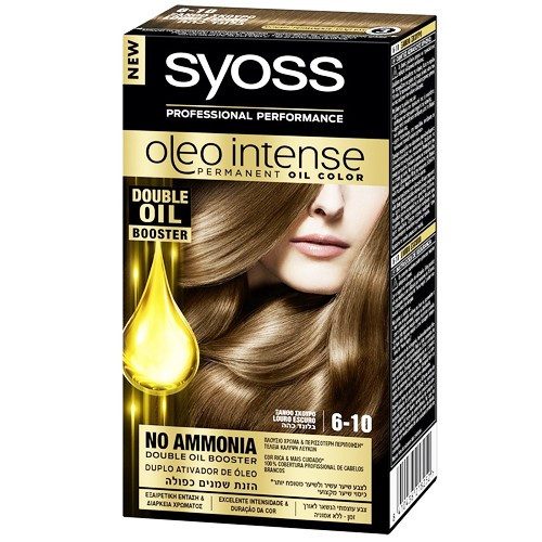 SYOSS βαφή μαλλιών oleo intense ξανθό σκούρο 6-10 – Βαφές Μαλλιών
