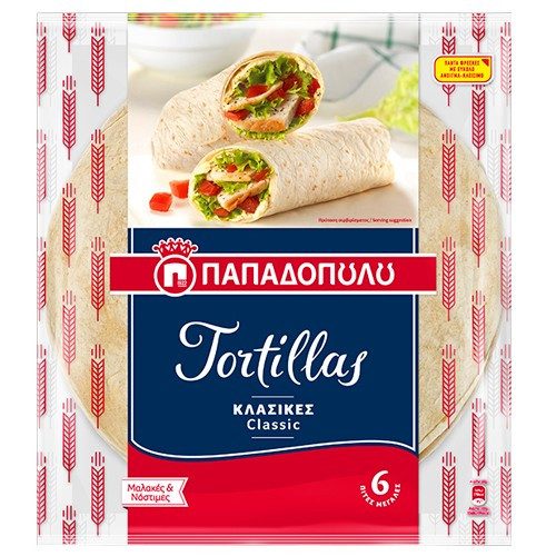 ΠΑΠΑΔΟΠΟΥΛΟΥ τορτίγιες κλασικές 6x60gr – Παπαδοπούλου – Αρτοσκευάσματα