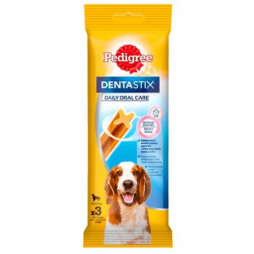 PEDIGREE dentastix σνακ για σκύλους medium 10-25kg 3τεμ 77gr – Είδη Στοματικής Υγιεινής Σκύλου