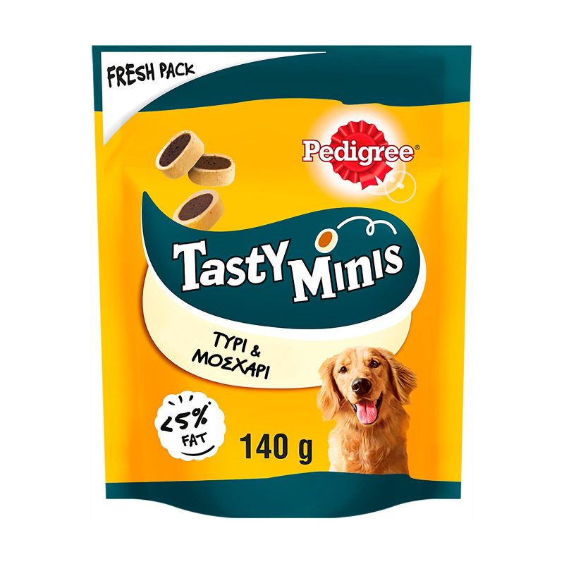 PEDIGREE tasty minis μοσχάρι και τυρί 140gr – Λιχουδιές/Σνακ Σκύλων