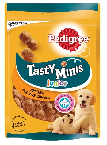 PEDIGREE tasty minis junior κοτόπουλο 125gr – Λιχουδιές/Σνακ Σκύλων