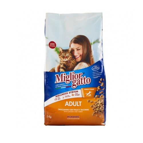 MORANDO Miglior gatto γατοτροφή κροκέτα με κοτόπουλο γαλοπούλα 2kg – Ξηρά Τροφή Γάτας