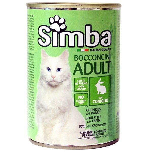 SIMBA γατοτροφή κονσέρβα κουνέλι 415gr – Υγρή Τροφή Γάτας