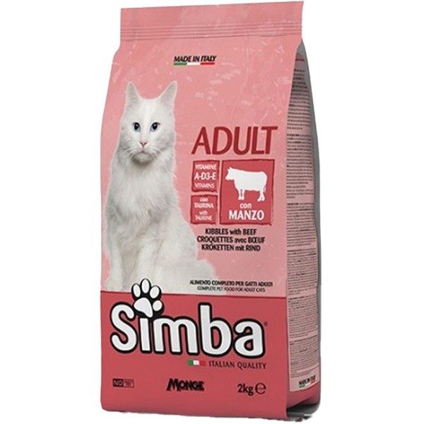 SIMBA γατοτροφή κροκέτα βοδινό 2kg – Ξηρά Τροφή Γάτας