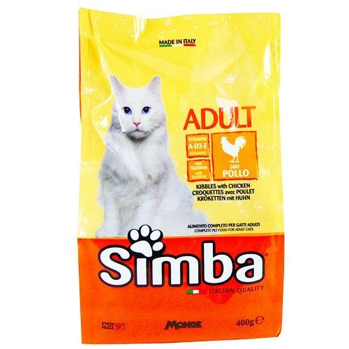 SIMBA γατοτροφή κροκέτα κοτόπουλο 400gr – Ξηρά Τροφή Γάτας