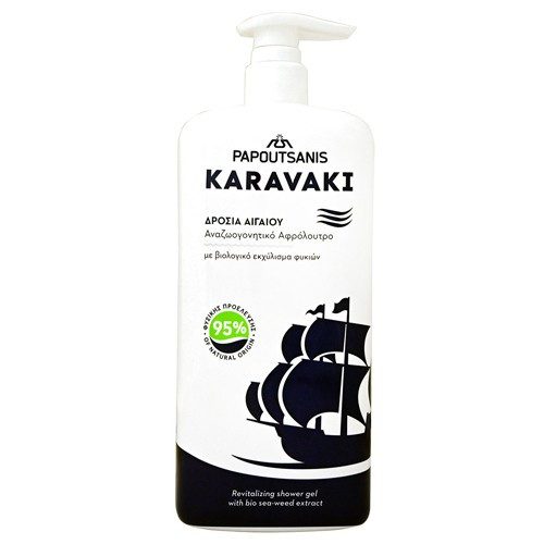 ΠΑΠΟΥΤΣΑΝΗΣ Karavaki αφρόλουτρο δροσιά Αιγαίου με αντλία 750ml – Παπουτσάνης – Αφρόλουτρα