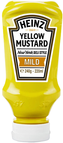 HEINZ μουστάρδα απαλή 240gr – Σάλτσες και Dressings