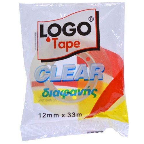 LOGO tape διαφανής ταινία ζελοτέιπ 12mm x 33m – Σελοτέιπ