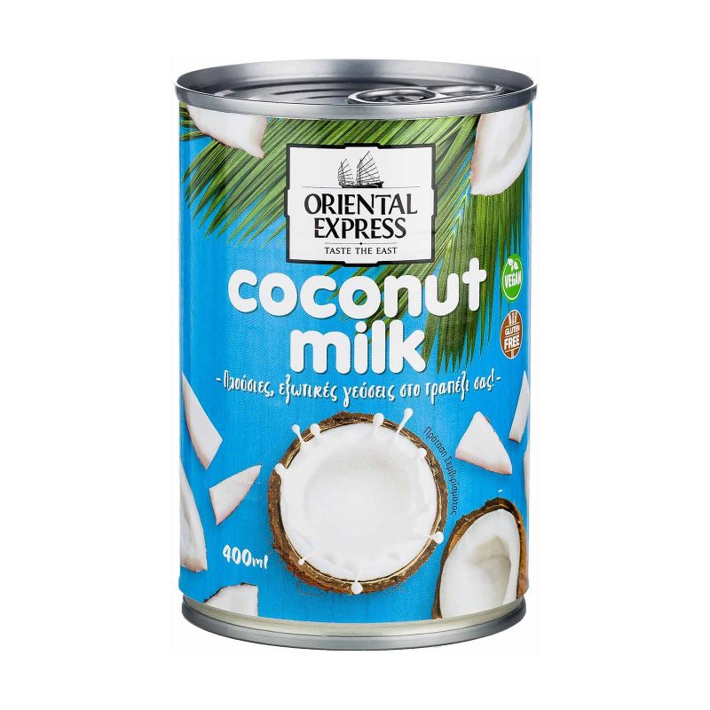 ORIENTAL EXPRESS γάλα καρύδας vegan χωρίς γλουτένη 400ml – Γάλατα και Φυτικά Ροφήματα