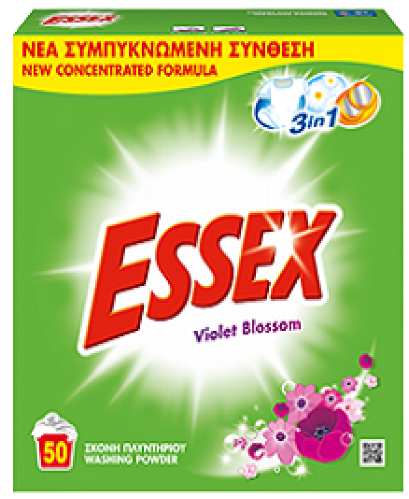 ESSEX σκόνη πλυντηρίου ρούχων Multi 50μεζ 2,40kg – Απορρυπαντικά Ρούχων