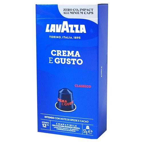 LAVAZZA καφές espresso Crema E Gusto σε κάψουλες συμβατές με μηχανές Nespresso 10τεμ – Κάψουλες Καφέ και Ροφημάτων