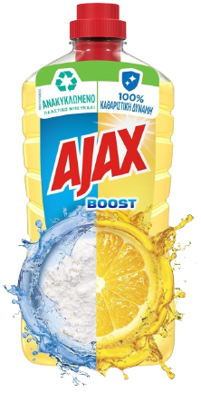 AJAX Boost υγρό καθαριστικό γενικής χρήσης μαγειρική σόδα και λεμόνι 1lt – Καθαριστικά Επιφανειών