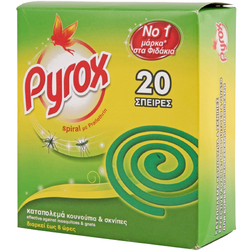 PYROX εντομοαπωθητικό φιδάκι 20τεμ – Εντομοκτόνα και Εντομοαπωθητικά Χώρου