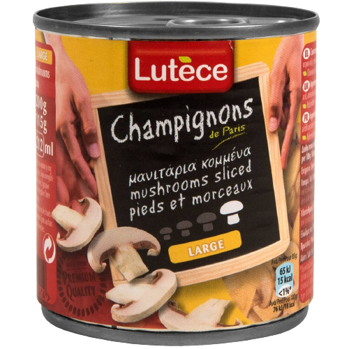 LUTECE μανιτάρια κομμένα 200gr – Τρόφιμα Μακράς Συντήρησης