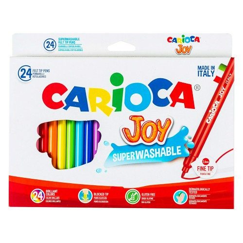 CARIOCA μαρκαδόροι ζωγραφικής joy 24 χρώματα