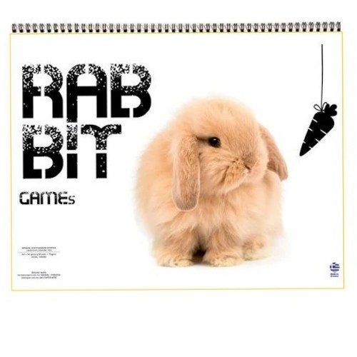 AκαιG Rabbit μπλοκ ζωγραφικής σπιράλ Α4 40 φύλλα