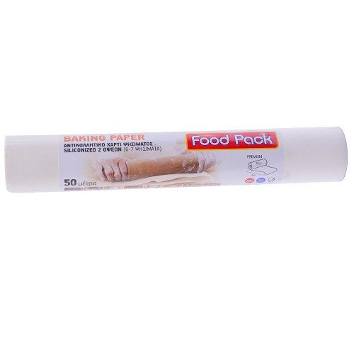 FOOD PACK αντικολλητικό χαρτί premium 50m x 38cm – Αναλώσιμα Κουζίνας