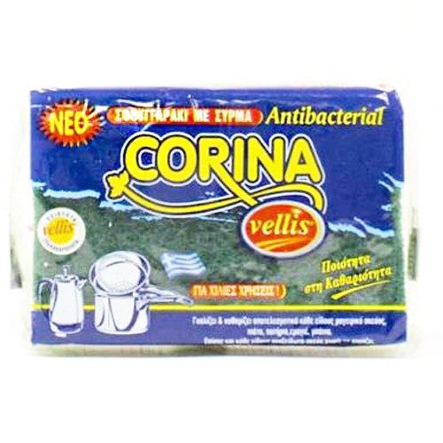 VELLIS super corina σφουγγάρια κουζίνας αντιβακτηριδιακό 6τεμ
