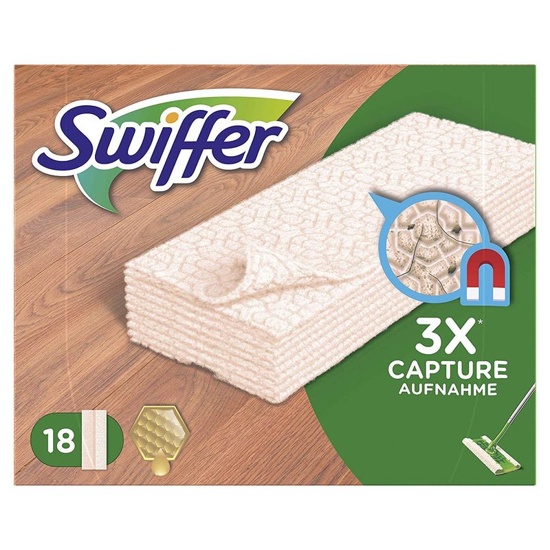 SWIFFER ανταλλακτικά πανάκια για παρκέ 18τεμ – Είδη για Σκούπισμα και Σφουγγάρισμα