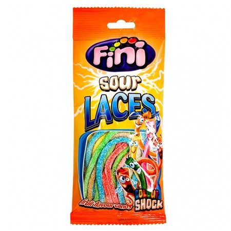 FINI ζελεδάκια sour laces 90gr – Καραμέλες, Γλειφιτζούρια και Τσίχλες