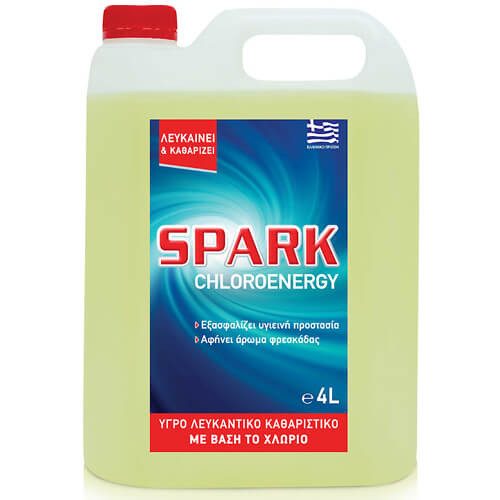 SPARK χλώριο chloroenergy με άρωμα φρεσκάδας 4lt – Καθαριστικά Μπάνιου