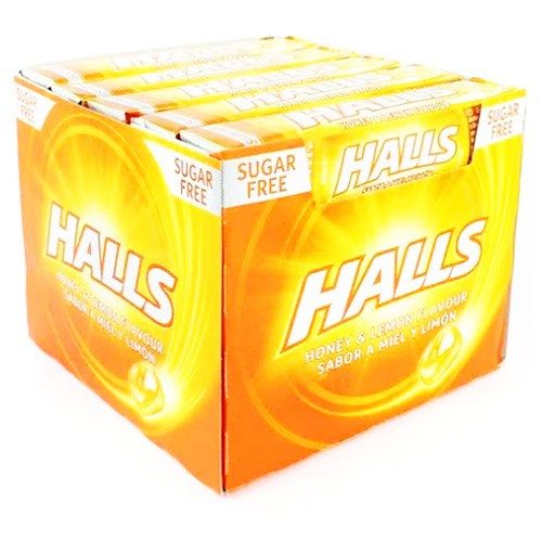 HALLS καραμέλες μέλι και λεμόνι χωρίς ζάχαρη 20x32gr – Καραμέλες, Γλειφιτζούρια και Τσίχλες