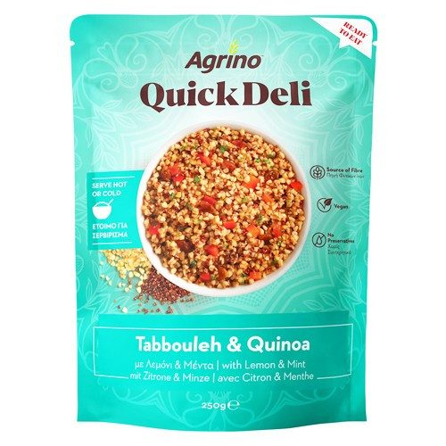 AGRINO quick deli ταμπουλέ και κινόα 250gr – Τρόφιμα Μακράς Συντήρησης