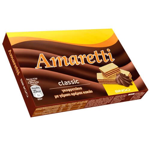 TOTTIS Amaretti γκοφρέτα με γέμιση κρέμα κακάο 15x45gr – Σοκολάτες
