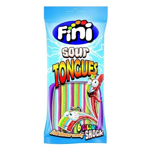 FINI ζελεδάκια sour tongues 80gr – Καραμέλες, Γλειφιτζούρια και Τσίχλες