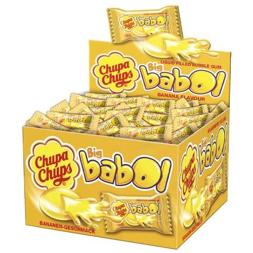CHUPA CHUPS τσίχλες Big Babol Μπανάνα 60τεμ – Καραμέλες, Γλειφιτζούρια και Τσίχλες