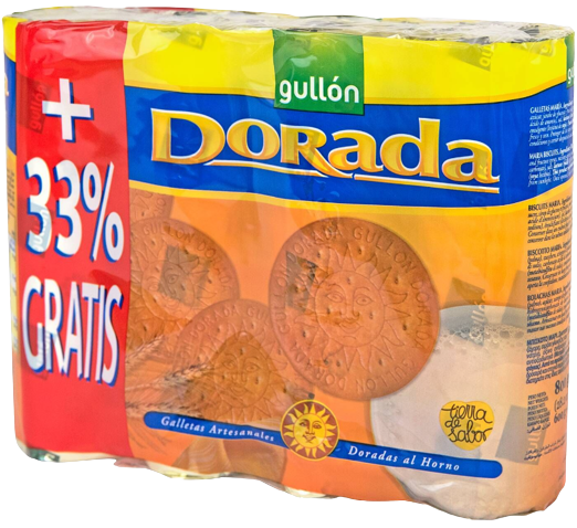 GULLON μπισκότα dorada 4x200gr