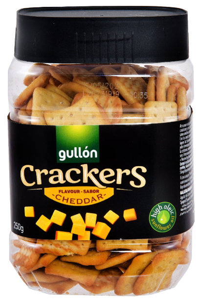 GULLON κράκερ με τσένταρ 250gr – Αλμυρά Snacks