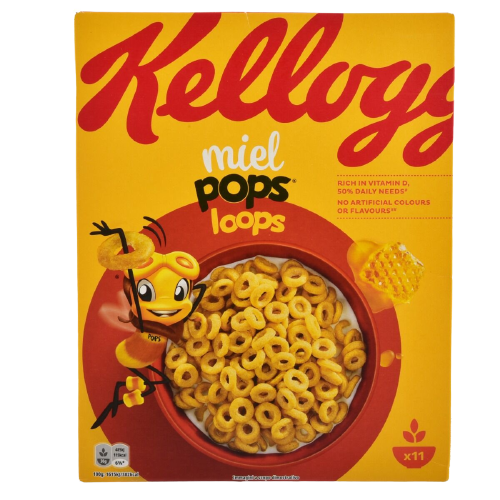 KELLOGG'S δημητριακά miel pops loops 330gr