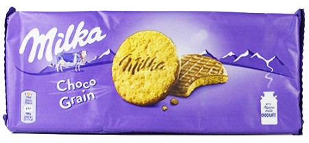 MILKA μπισκότα choco grain 126gr
